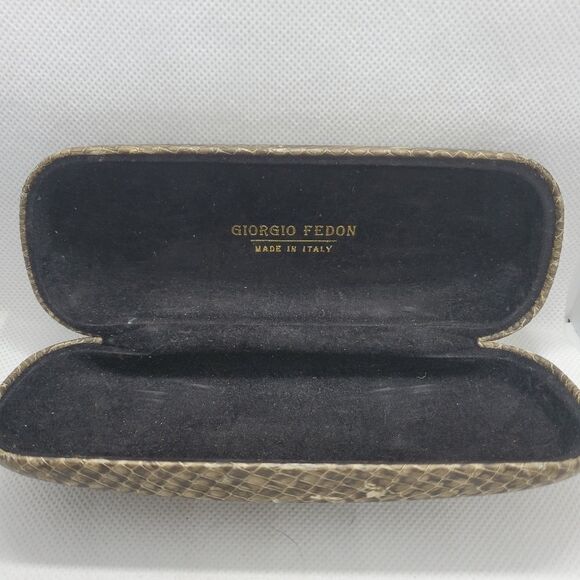 Giorgio Fedon Snakeskin Patterned Glasses Case - Picture 7 of 7